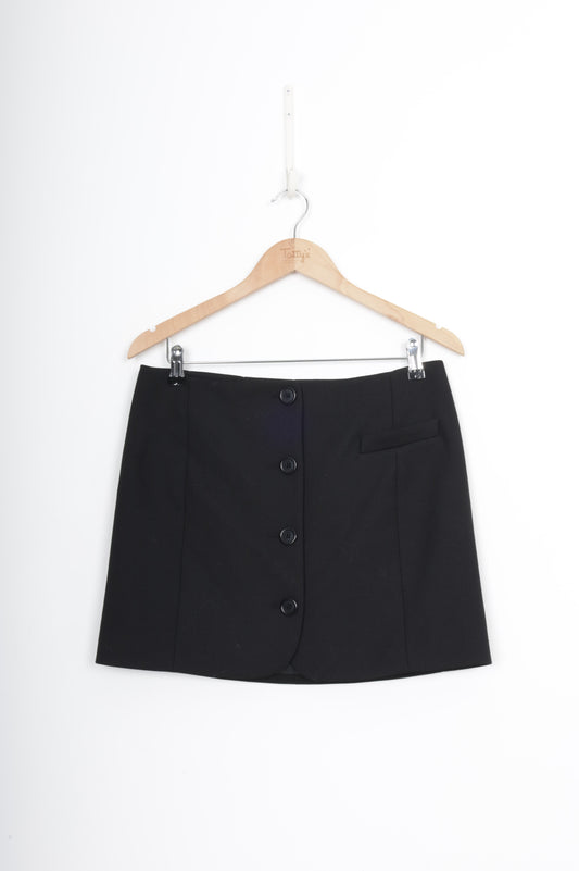 Helmut Lang Womens Black Mini Skirt Size 8