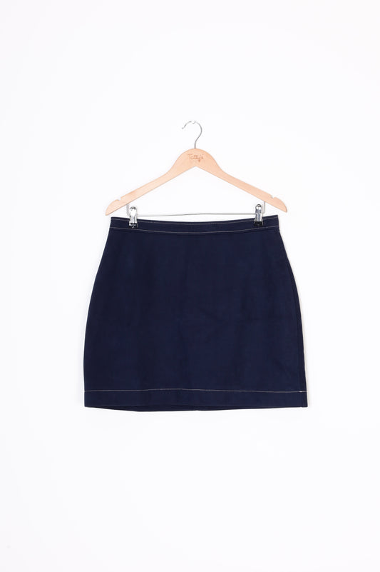 Ruby Womens Blue Mini Skirt Size 14