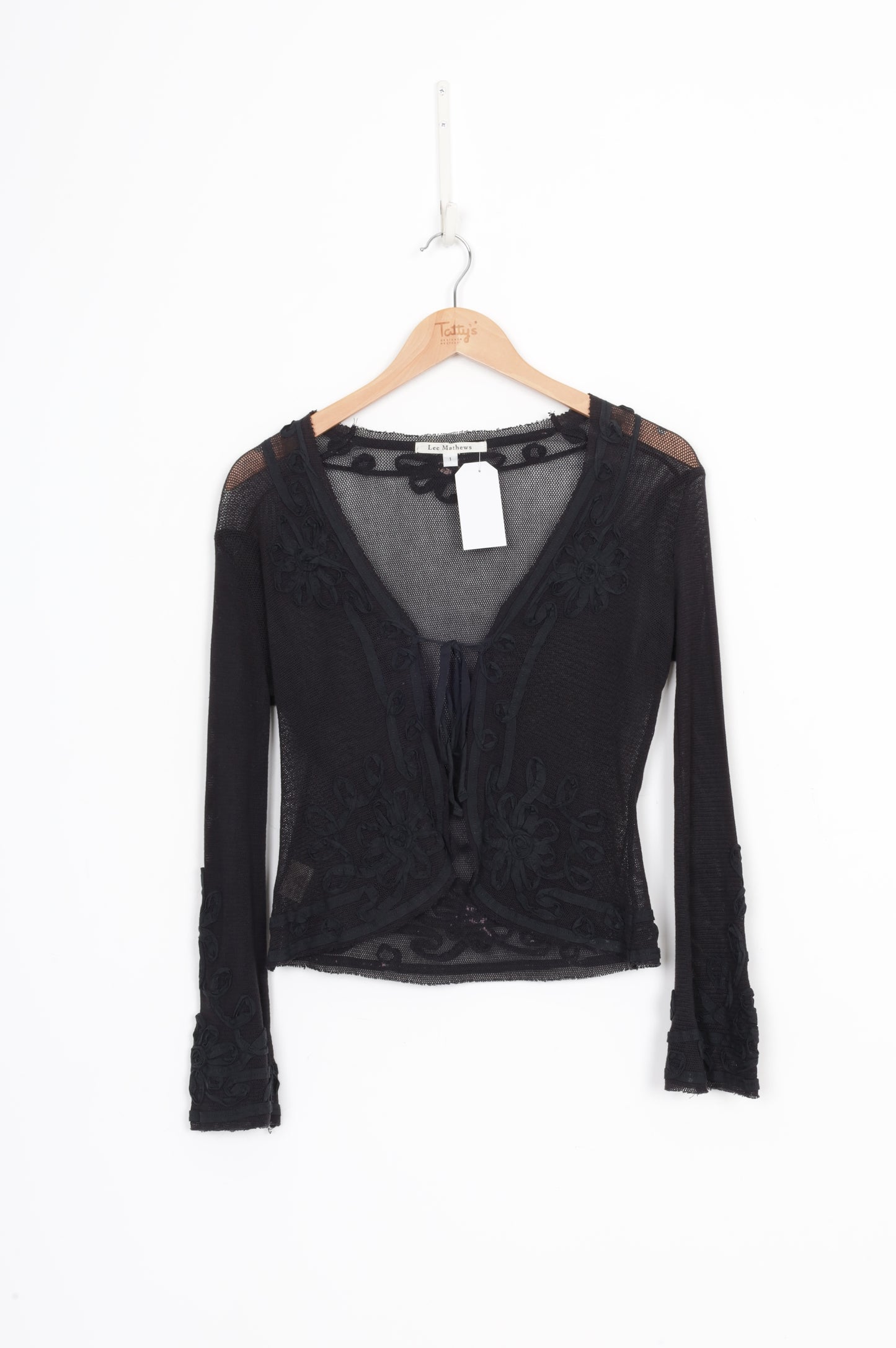 Lee Mathews Womens Black Top Size 1