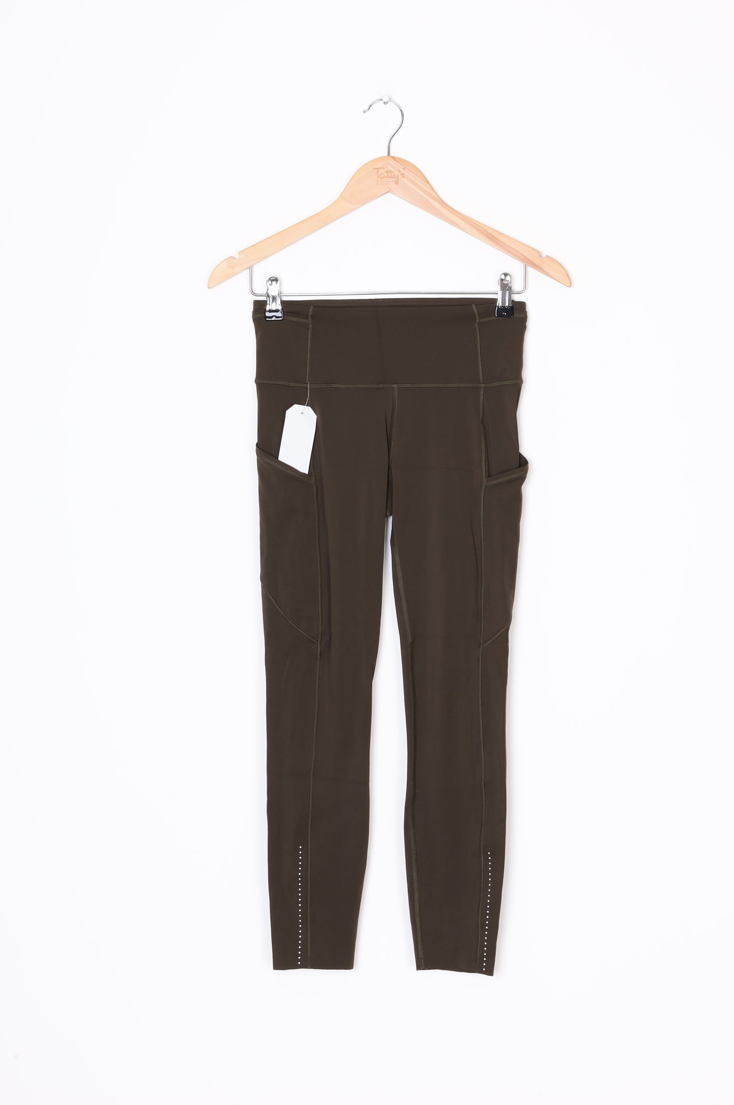 Lulu Lemon Womens Green Pants Size 8