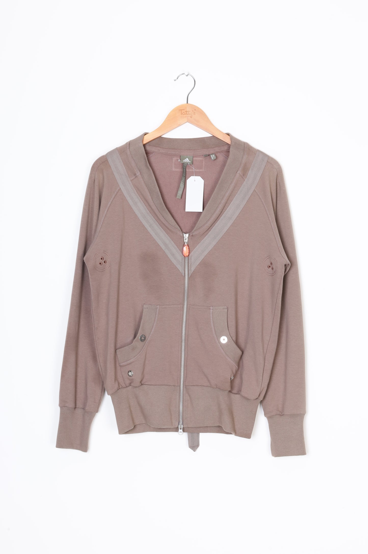 Adidas Stella McCartney Womens Brown Jacket Size 40