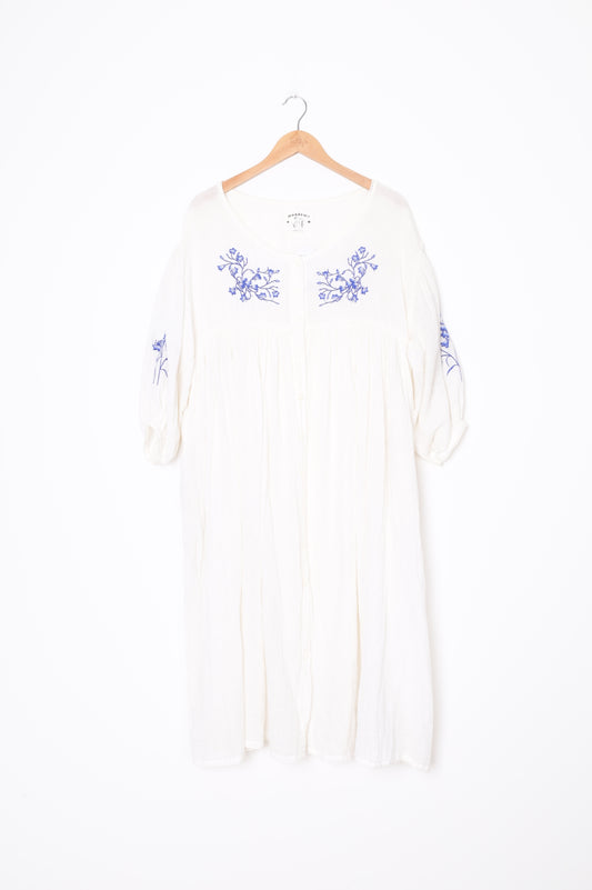 Meadows Womens White Dress Size 8