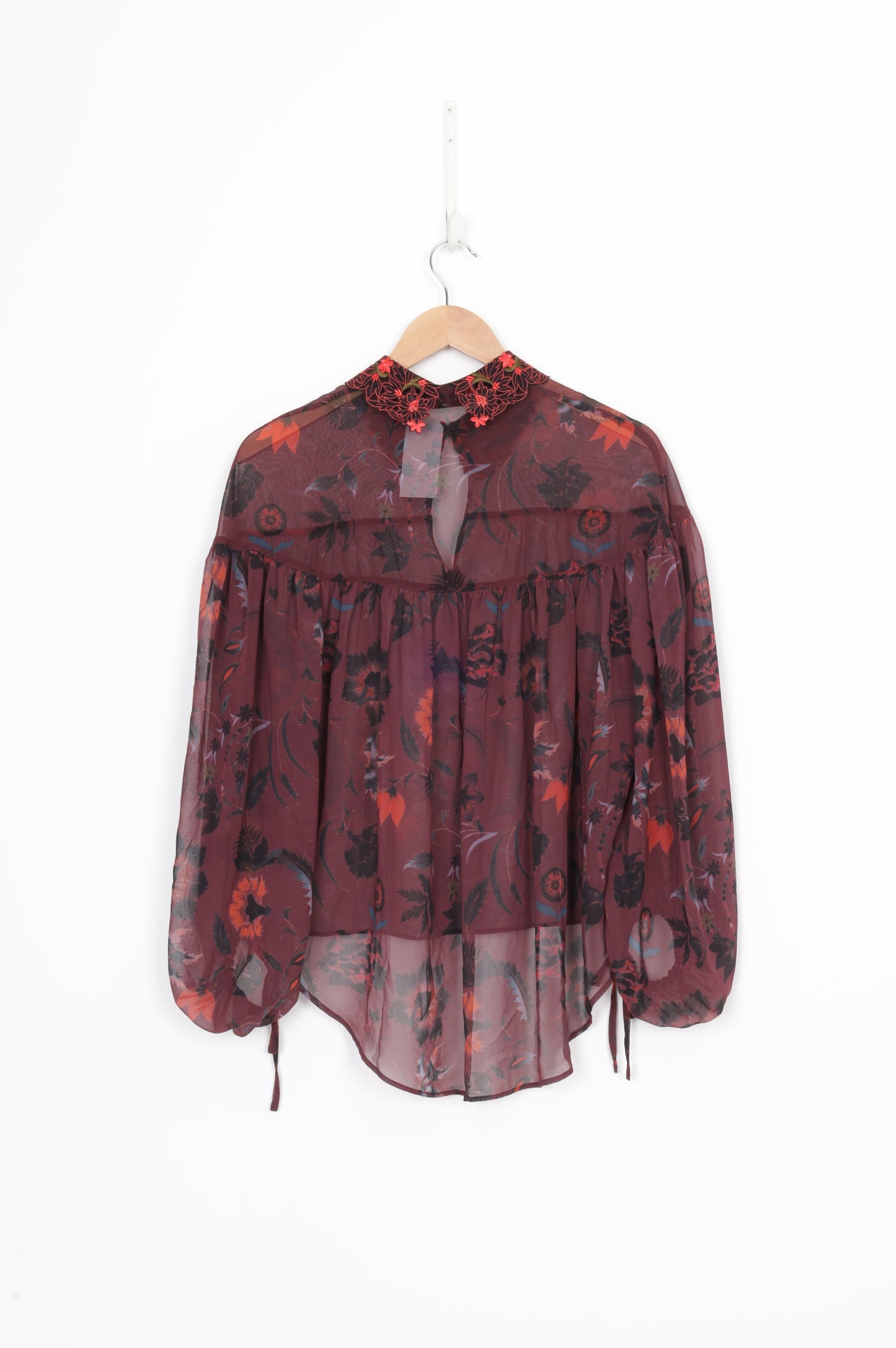 Sandro Womens Red Blouse Size S