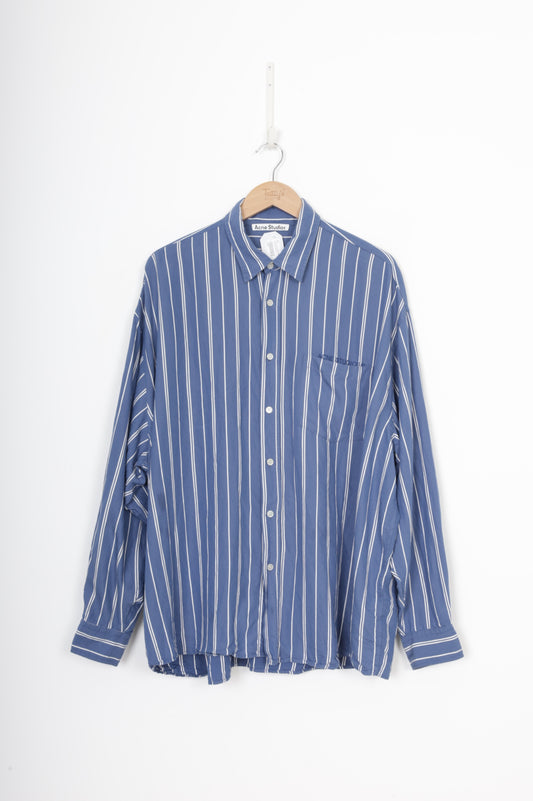 Acne Studios Mens Blue Shirt Size 48