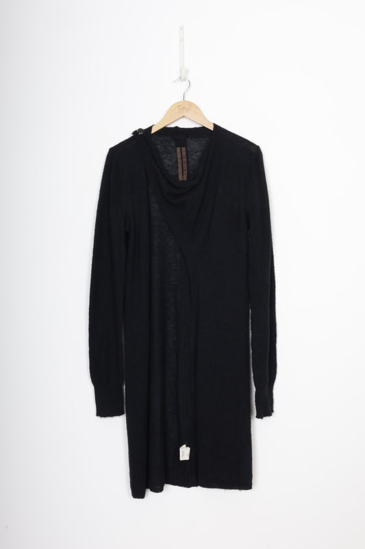 Rick Owens Womens Black Cardigan Size L
