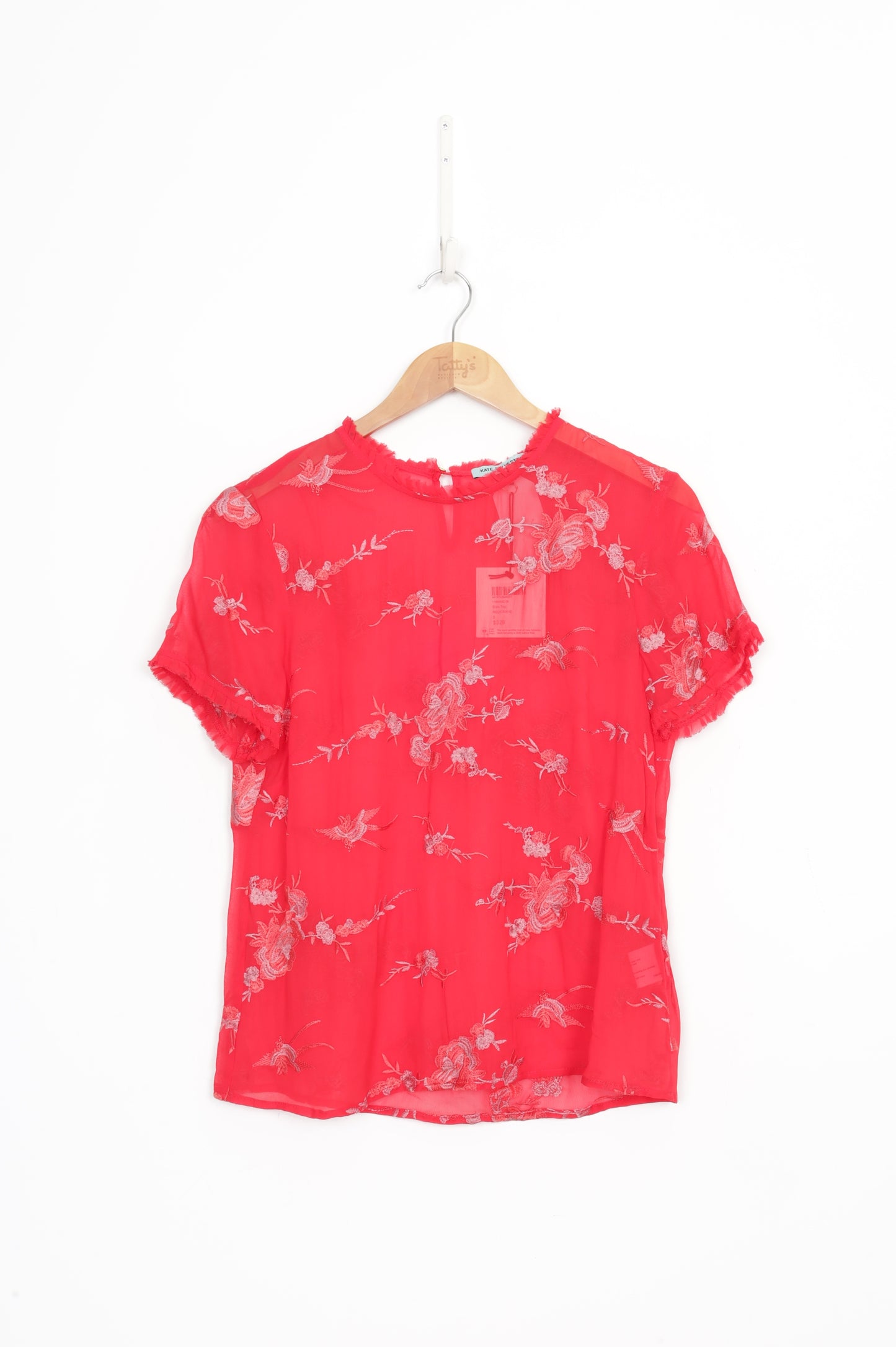 Kate Sylvester Womens Red Shirt Size S