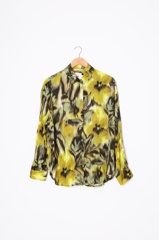 Shjark Womens Green Shirt Size 12