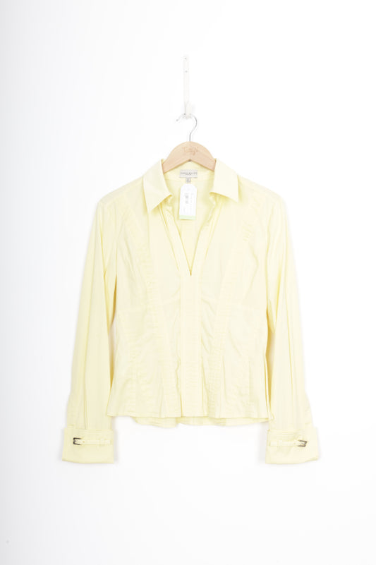 Karen Millen Womens Yellow Top Size 12