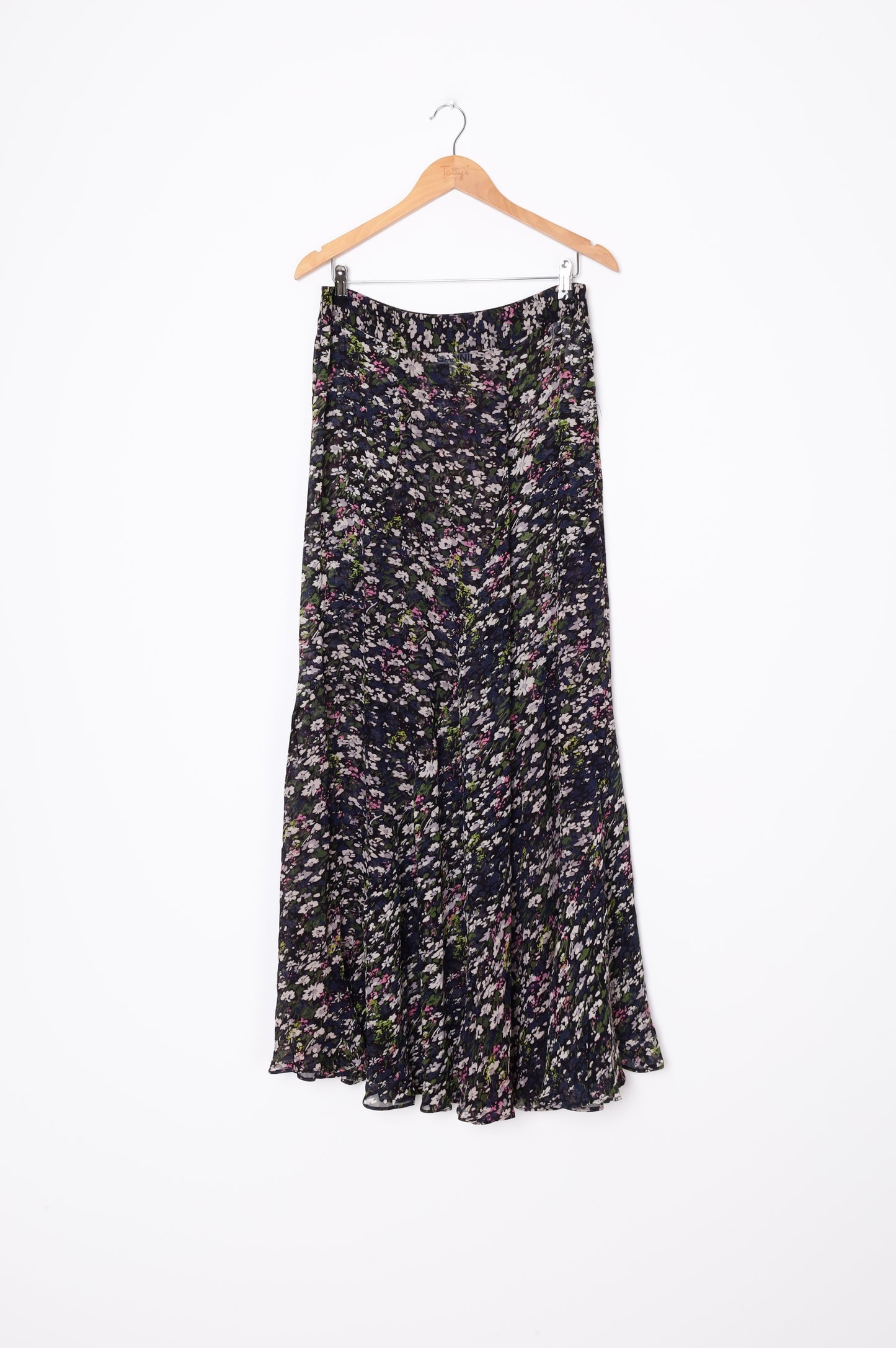 Ganni Womens Black Maxi Skirt Size EU 40