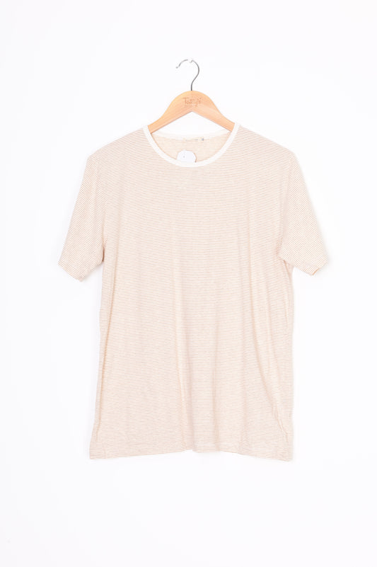 Industry of All Nations Womens Beige T-shirt Size M