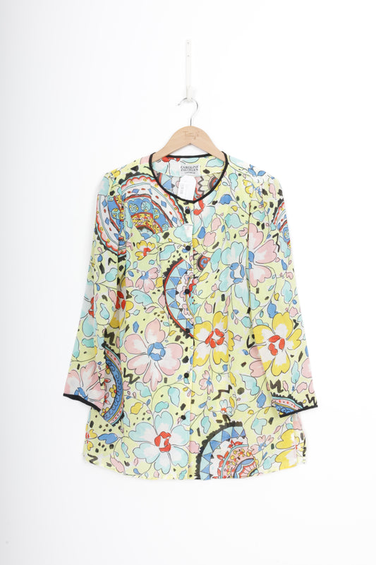Caroline Charles London Womens Multi Top Size 14