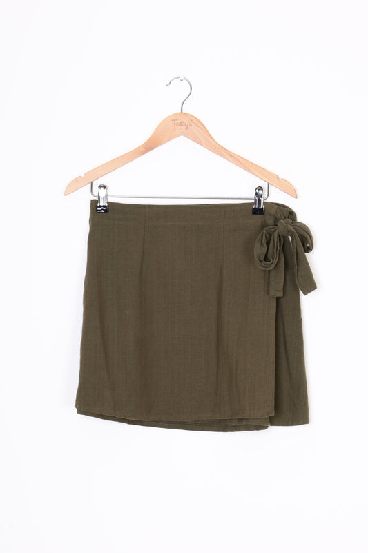 Adila Womens Green Mini Skirt Size S