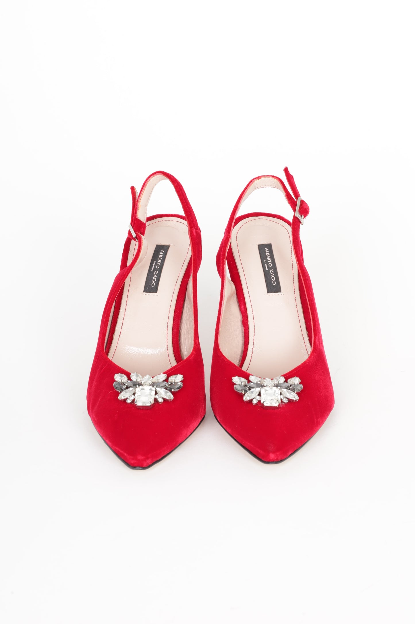 Alberto Zago Womens Red Heels Size EU 42