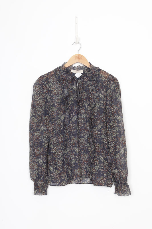 Vanessa Bruno Womens Blue Shirt Size 40