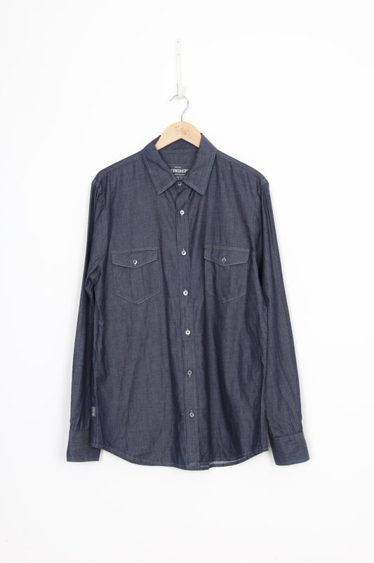 Workshop Mens Blue Shirt Size L