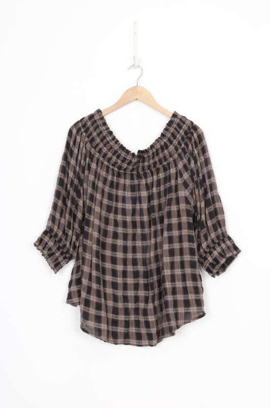 Moochi Womens Brown Top Size 14