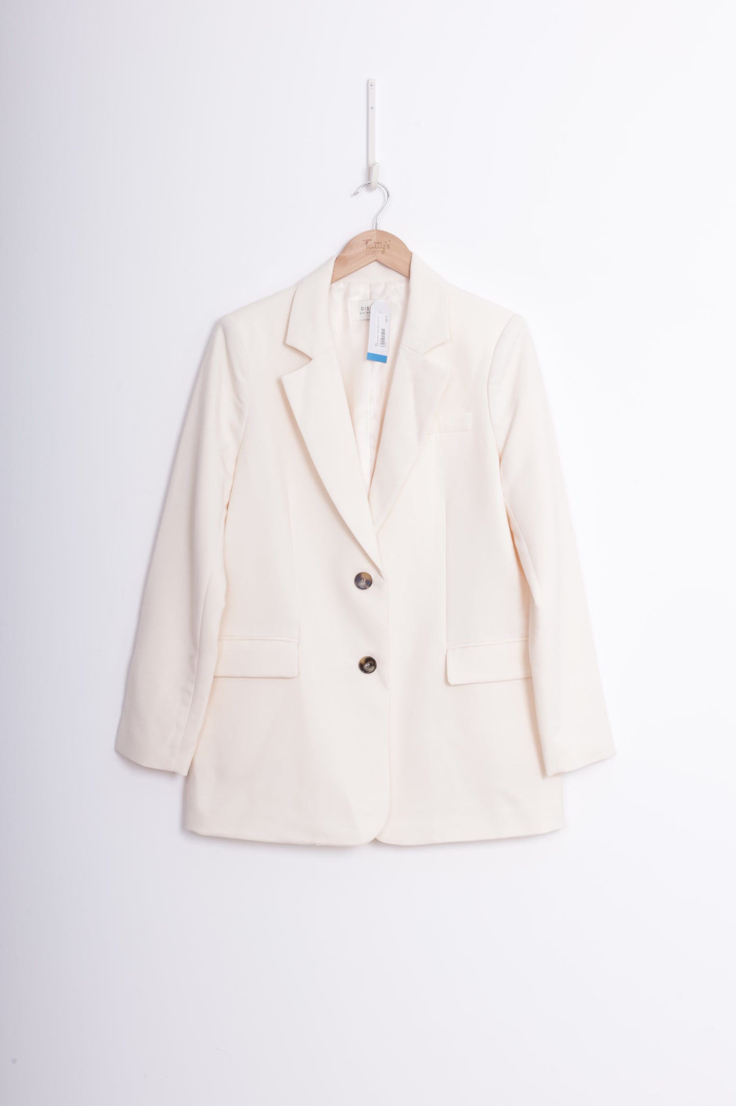 Dissh Womens Cream Blazer Size 10