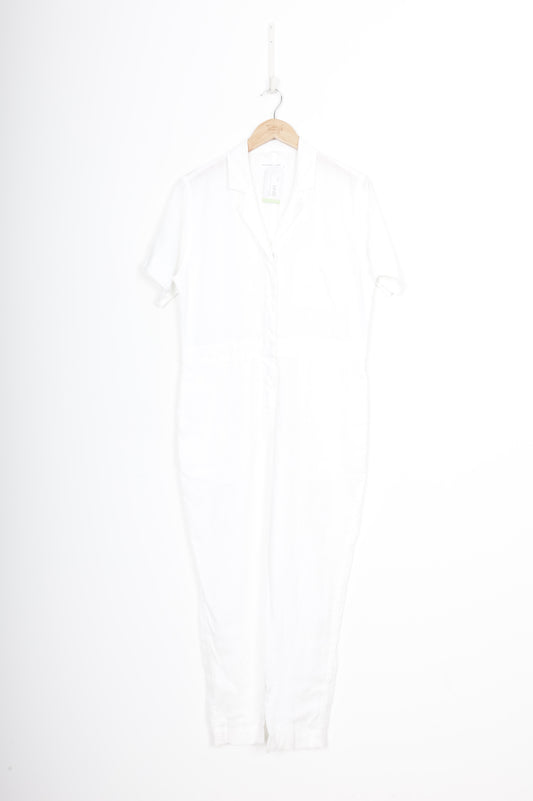 Assembly Label Womens White Jumpsuit Size 8