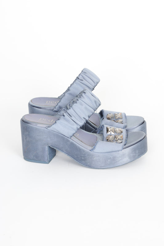 Pedro Garcia Womens Blue Heels Size EU 38