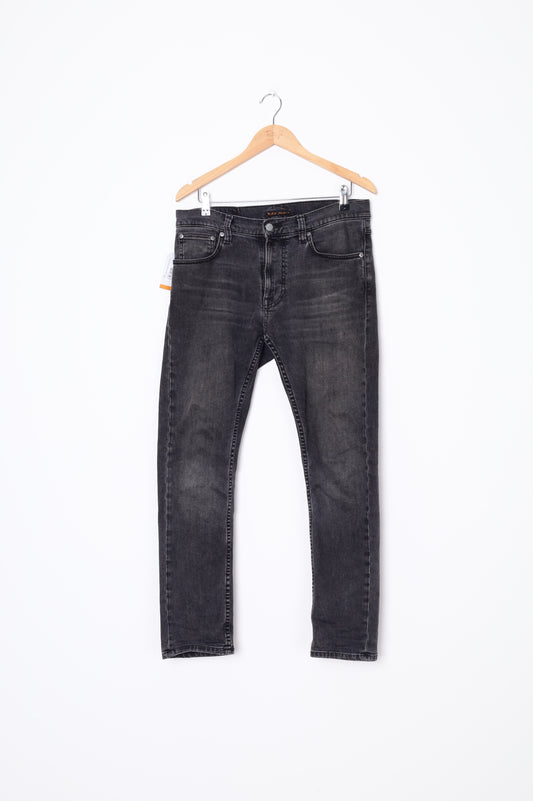 Nudie Jeans Mens Black Jeans Size W 31