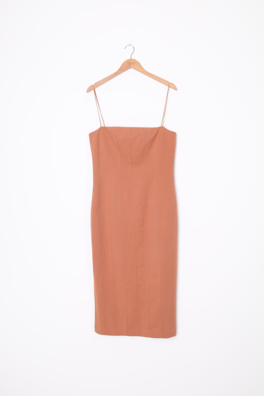 Misha Womens Beige Dress Size 12
