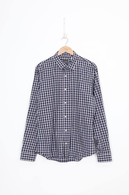 Armani Exchange Mens Blue Shirt Size XL