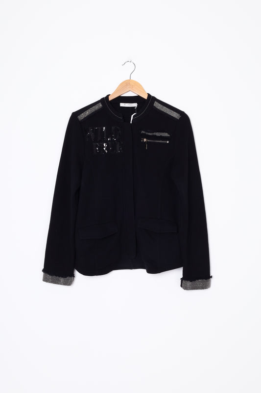 Monari Womens Black Jacket Size 44