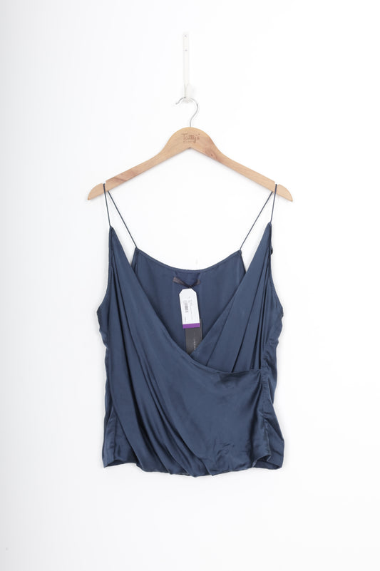 Knuefermann Womens Blue Top Size S