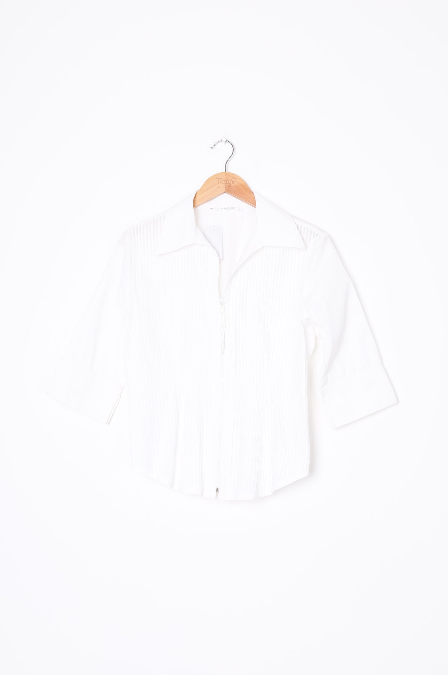 Rayure Paris Womens White Shirt Size 46