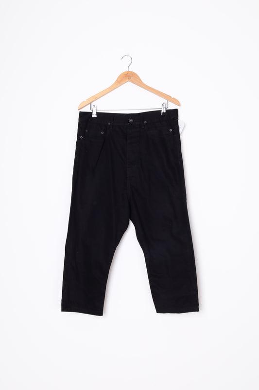 DRKSHDW Rick Owens Mens Black Pants Size W 33