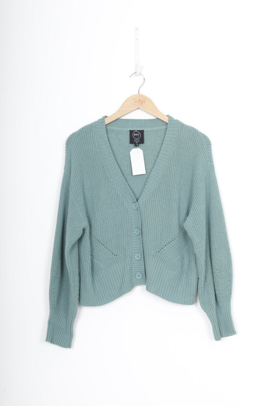 Moochi Womens Blue Cardigan Size XS