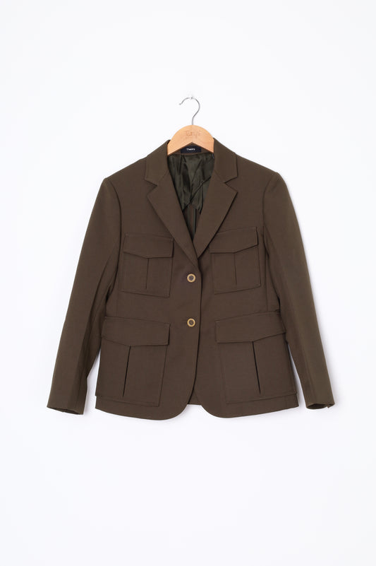 Theory Womens Green Jacket Size 4