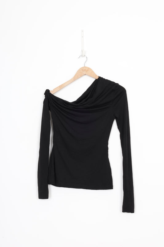 Paris Georgia Womens Black Top Size S