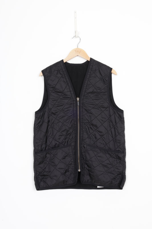 Barbour Mens Black Vest Size M