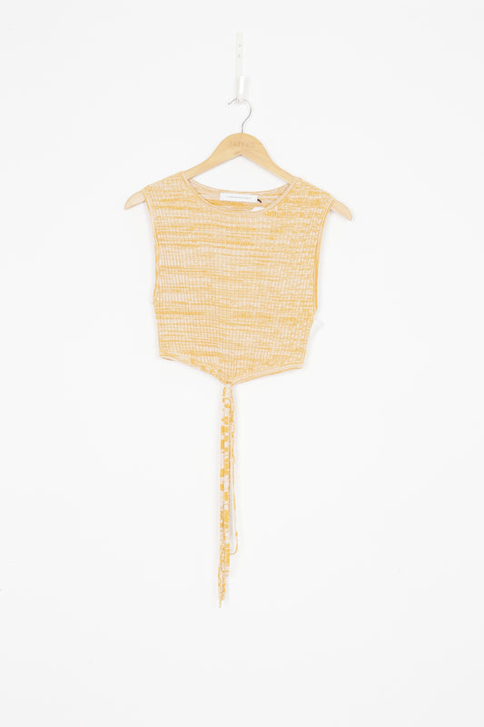 Christopher Esber Womens Yellow Top Size S