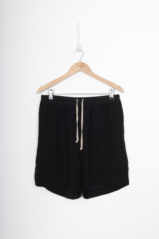 Rick Owens Womens Black Shorts Size 10