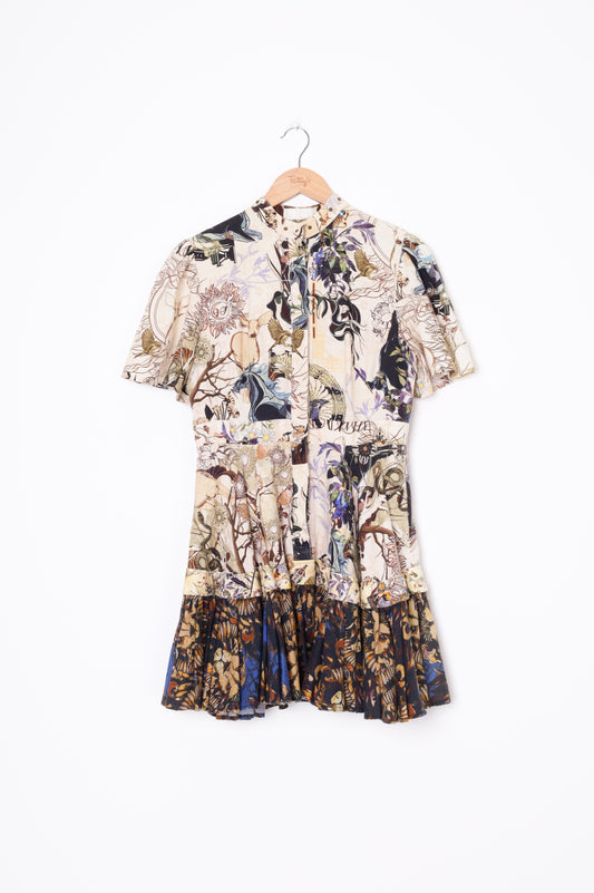 Leo Lin Womens Beige Dress Size 10