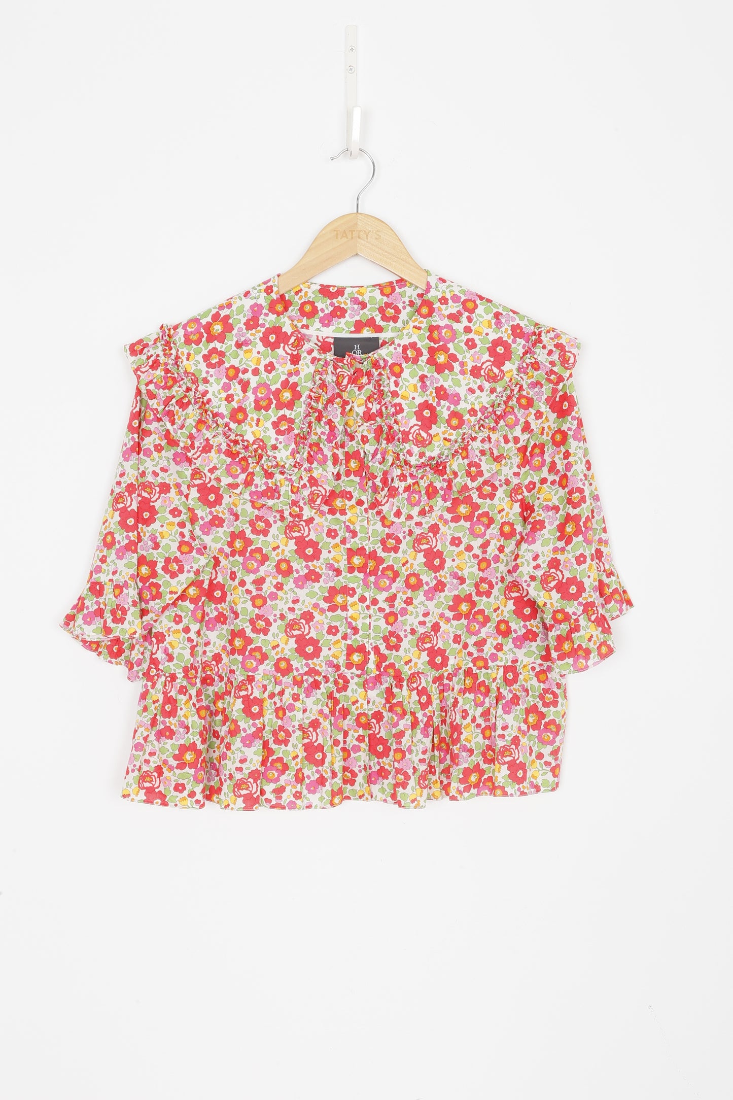 Horror Vacui Womens Red Top Size L