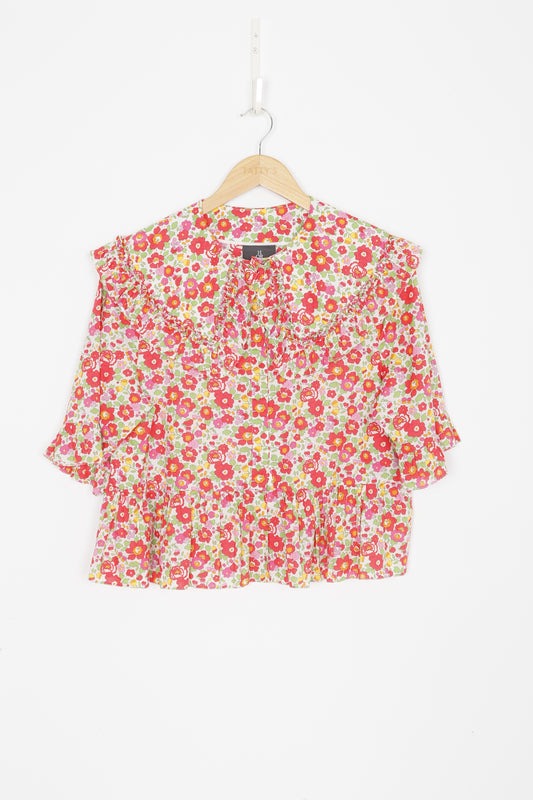Horror Vacui Womens Red Top Size L