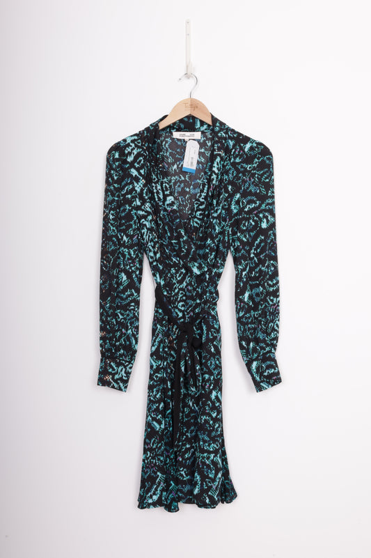 Diane von Furstenberg Womens Black Dress Size 8