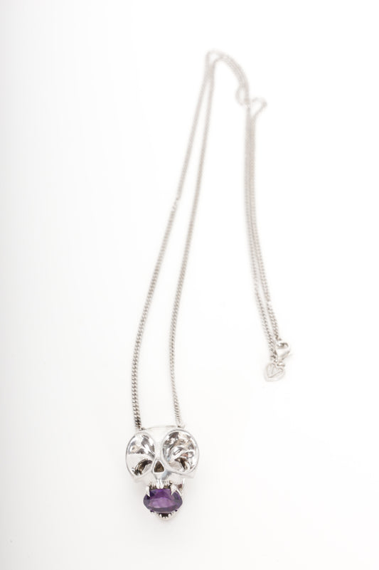 Violet Darkling Womens Silver Necklace Size O/S