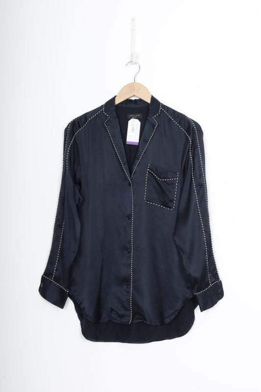 Rag & Bone Womens Blue Shirt Size S