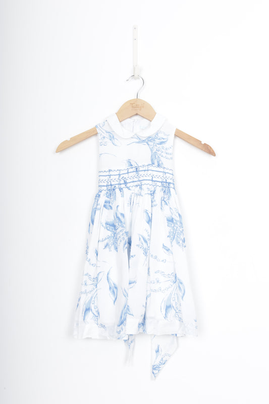 D. Porthault Kids White Dress Size 3 YO