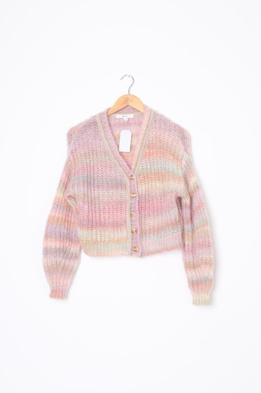 Max Womens Pink Cardigan Size XS