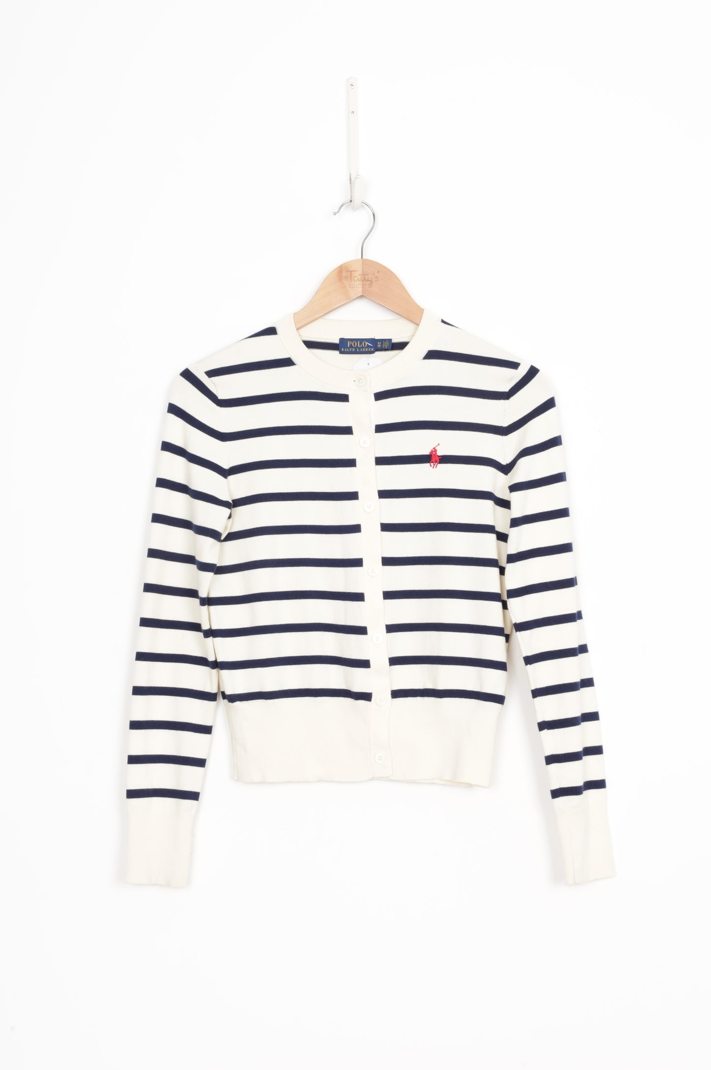 Polo Ralph Lauren Womens Cream Cardigan Size XS
