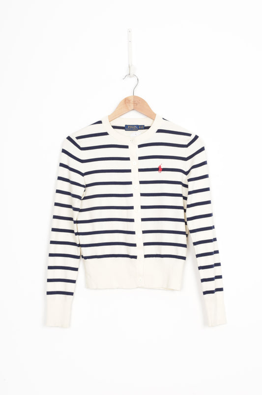 Polo Ralph Lauren Womens Cream Cardigan Size XS