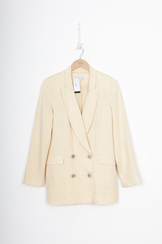 Shona Joy Womens Cream Blazer Size 8