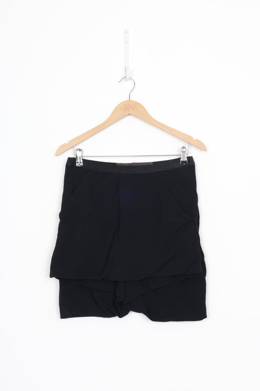 Rick Owens Womens Black Shorts Size 10