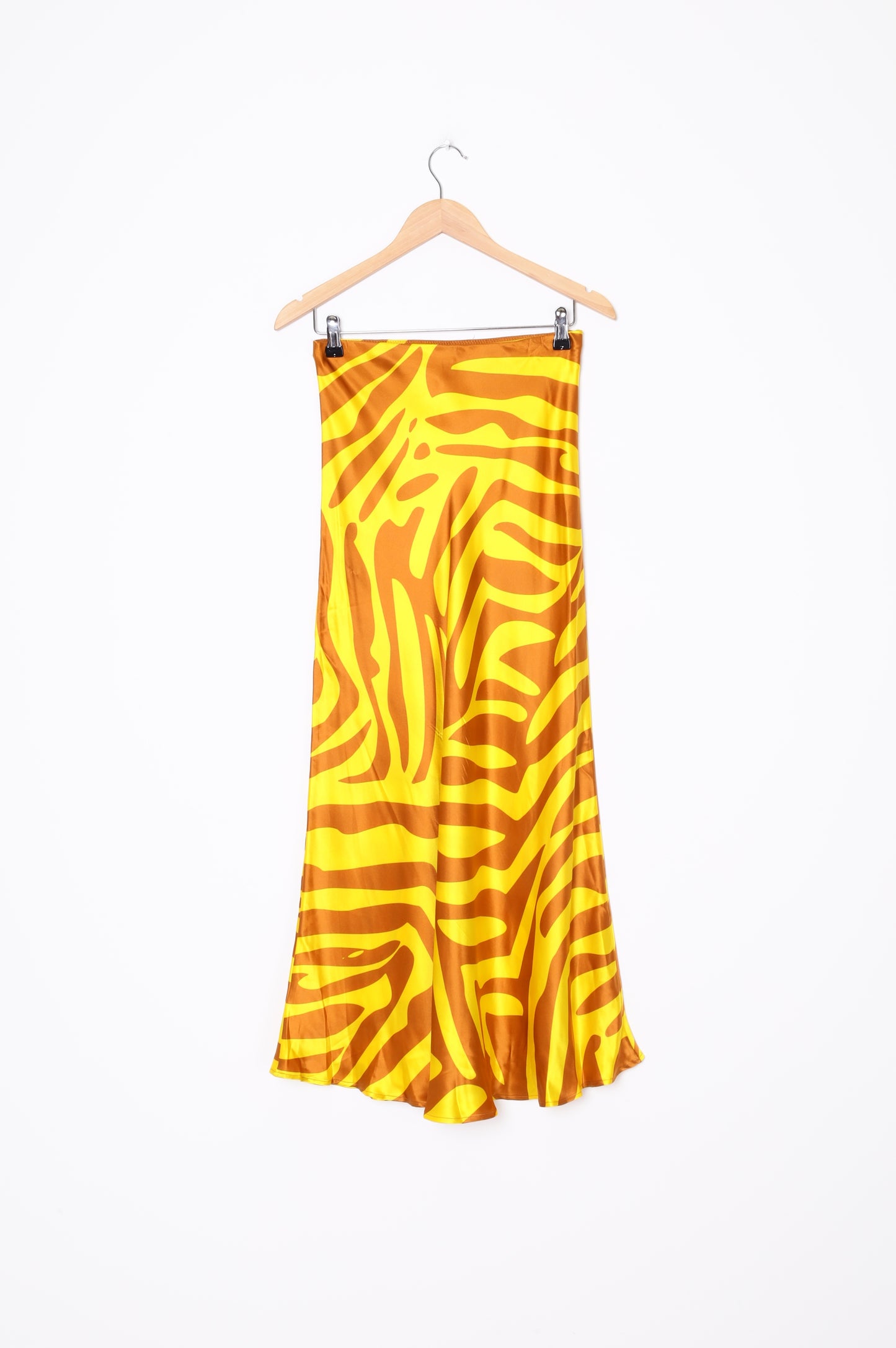 Silk Laundry Womens Yellow Skirt Size S