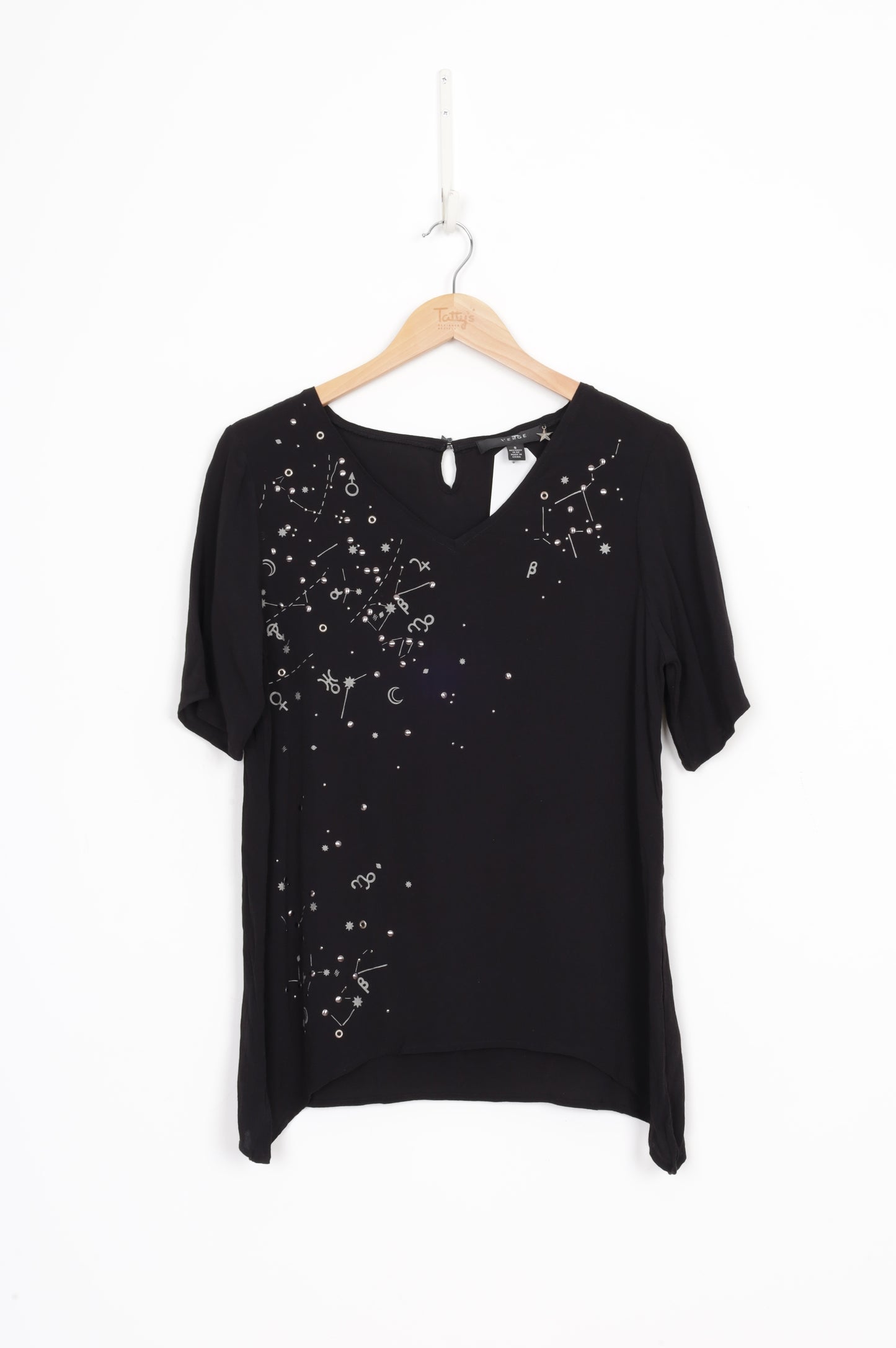 Verge Womens Black Top Size S